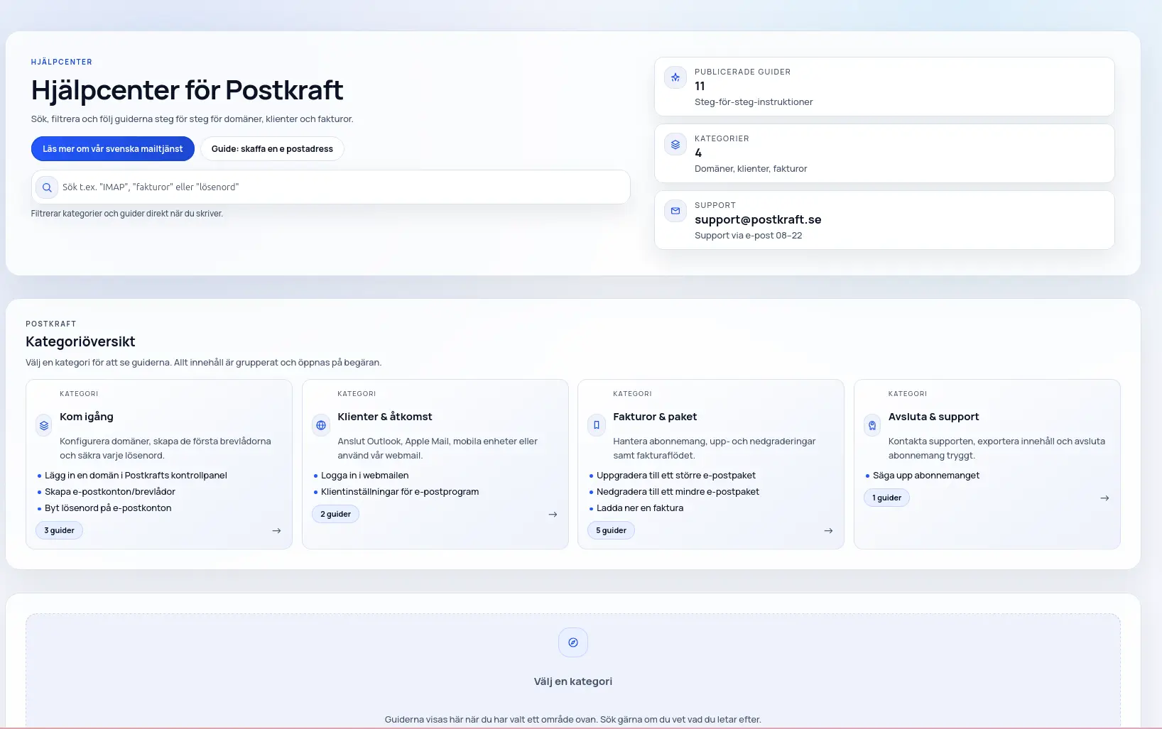 Postkraft website on desktop – invoice flow